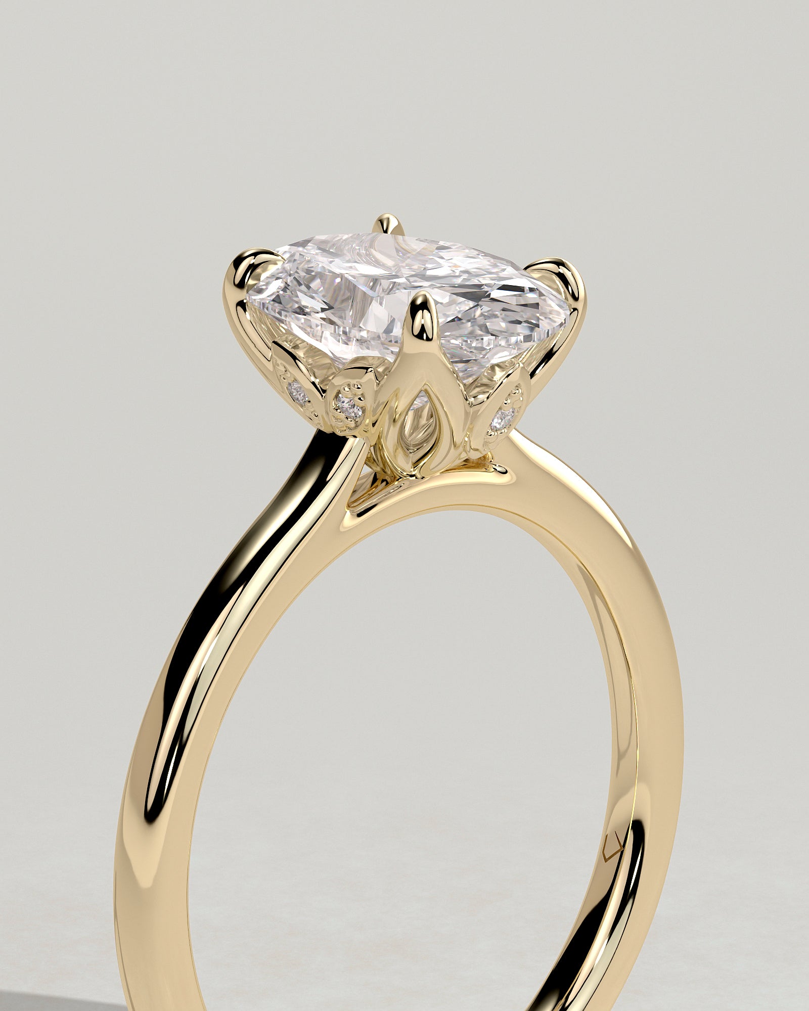 Round Halo, Pave & Split Shank Engagement Ring – 1.93 CT Lab Grown Diamond
