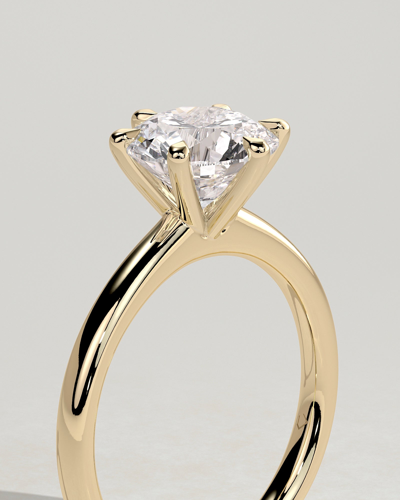 Round Halo, Pave & Split Shank Engagement Ring – 1.93 CT Lab Grown Diamond