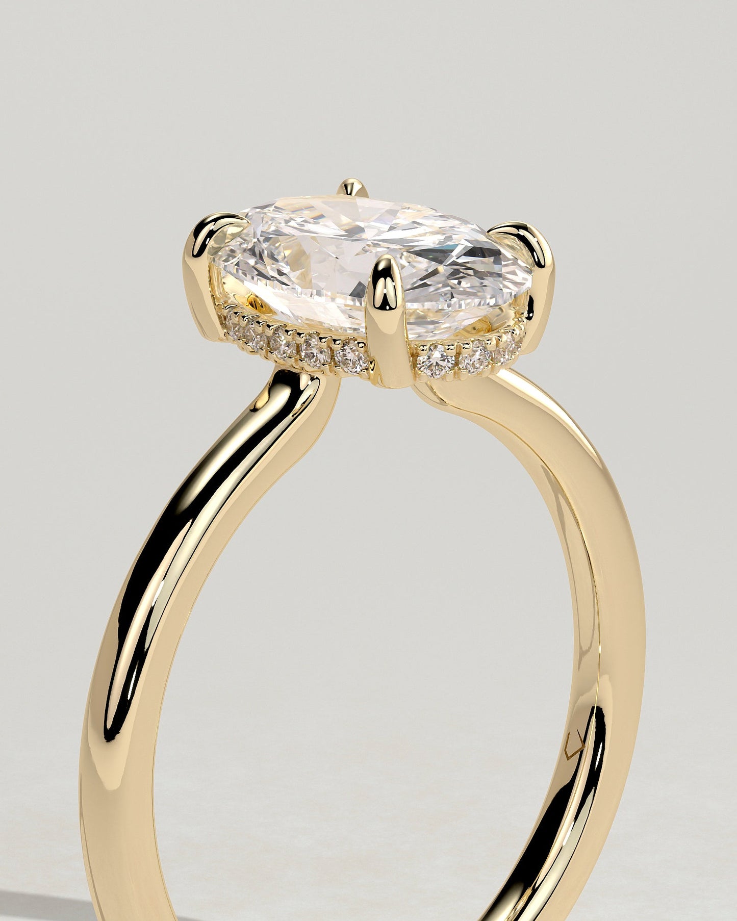 Round Halo, Pave & Split Shank Engagement Ring – 1.93 CT Lab Grown Diamond