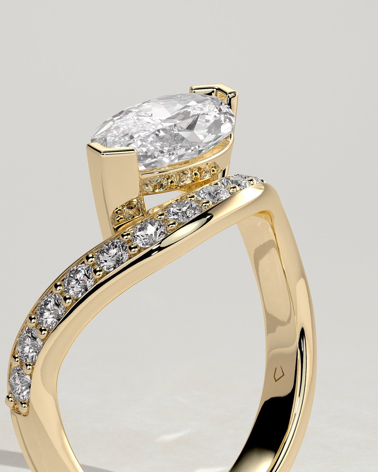 Round Halo, Pave & Split Shank Engagement Ring – 1.93 CT Lab Grown Diamond