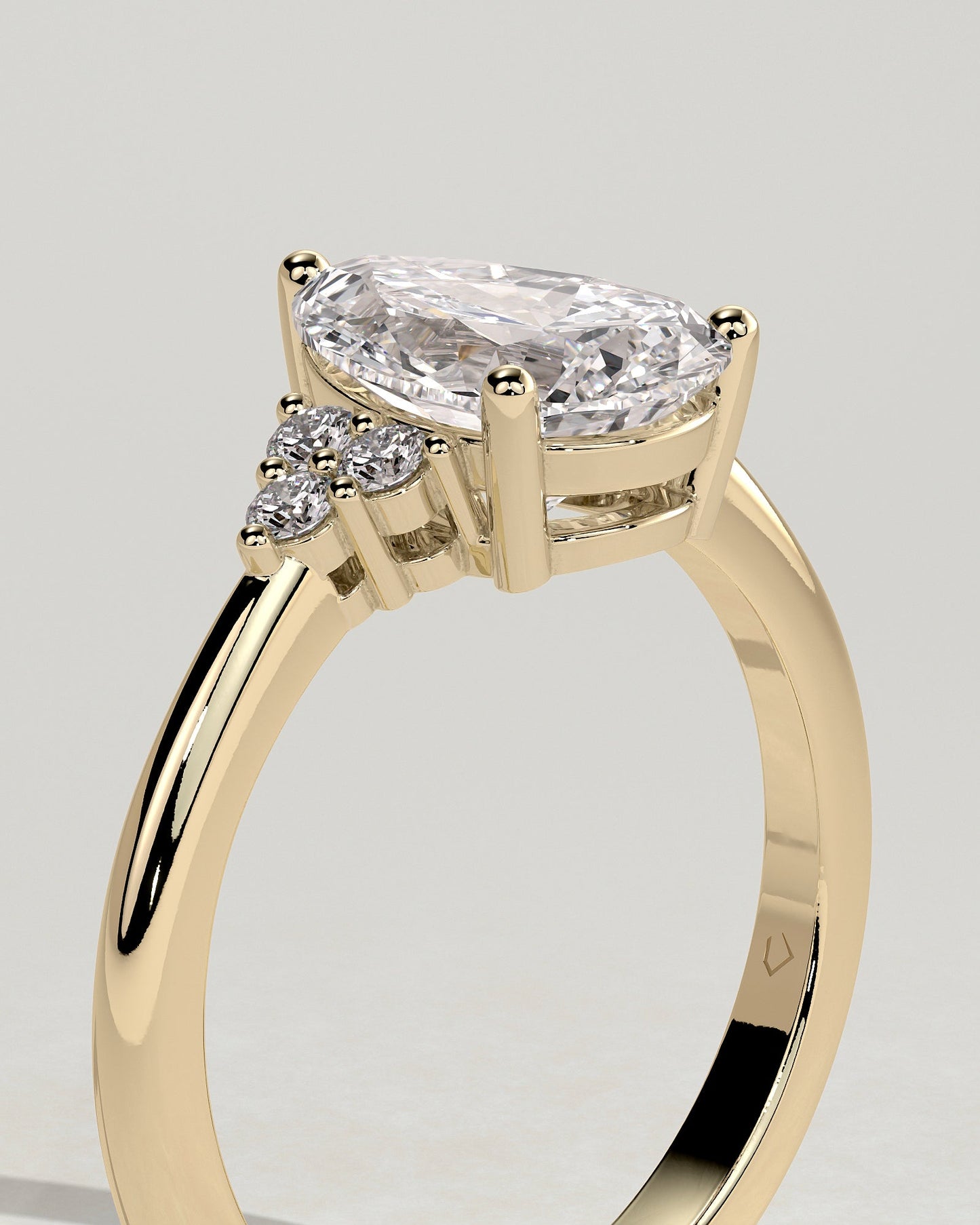 Round Halo, Pave & Split Shank Engagement Ring – 1.93 CT Lab Grown Diamond