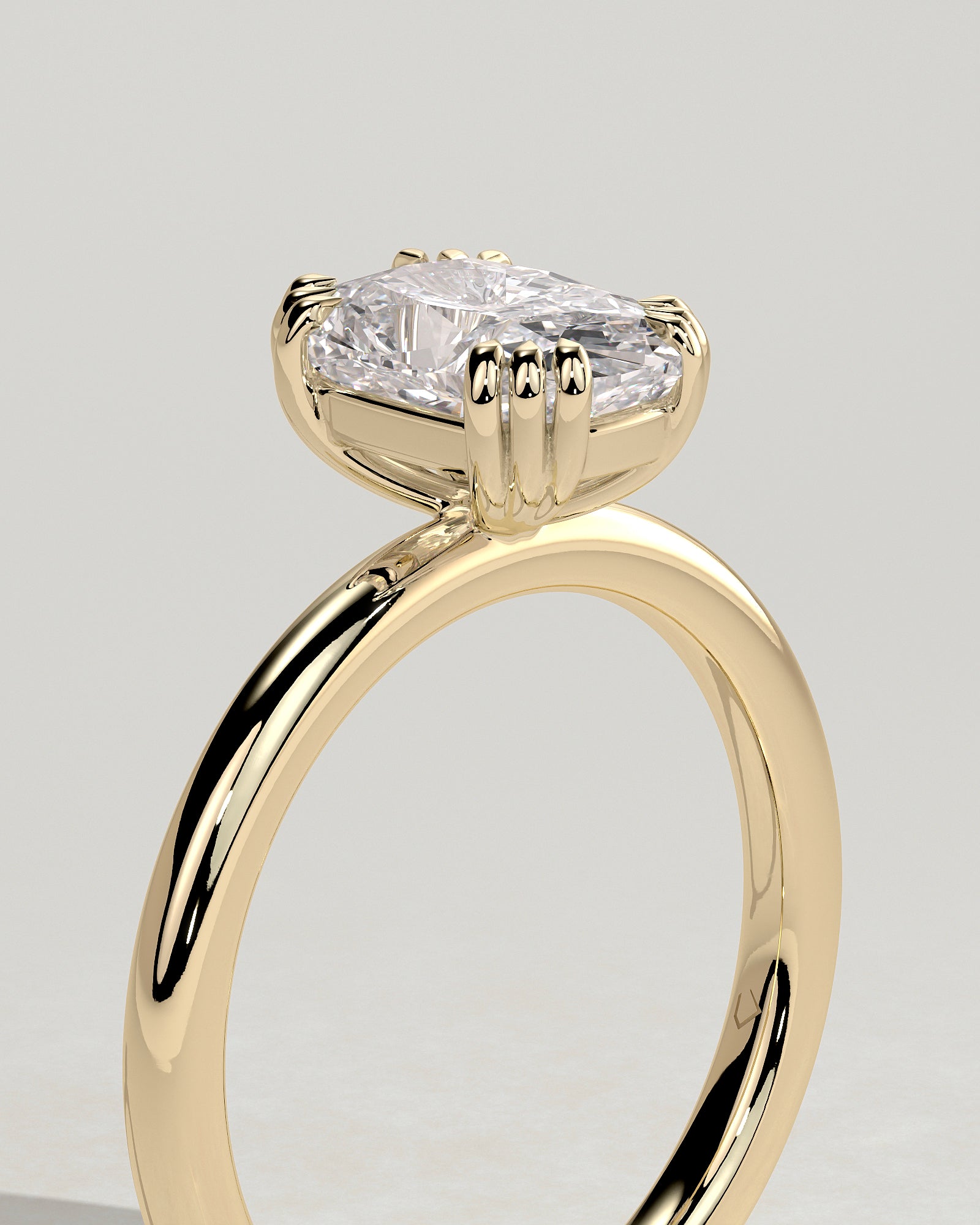 Round Halo, Pave & Split Shank Engagement Ring – 1.93 CT Lab Grown Diamond