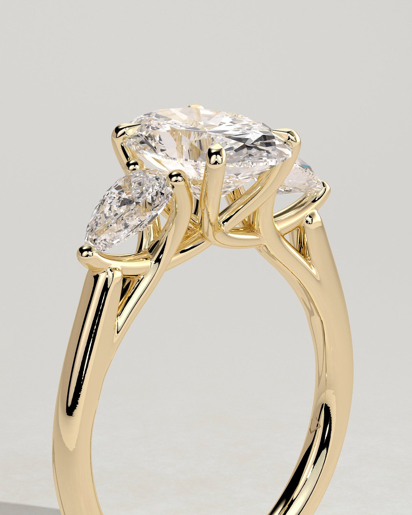 Round Halo, Pave & Split Shank Engagement Ring – 1.93 CT Lab Grown Diamond