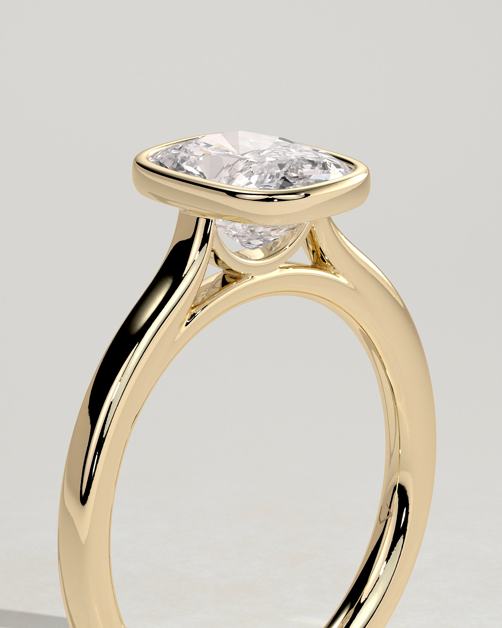 Round Halo, Pave & Split Shank Engagement Ring – 1.93 CT Lab Grown Diamond