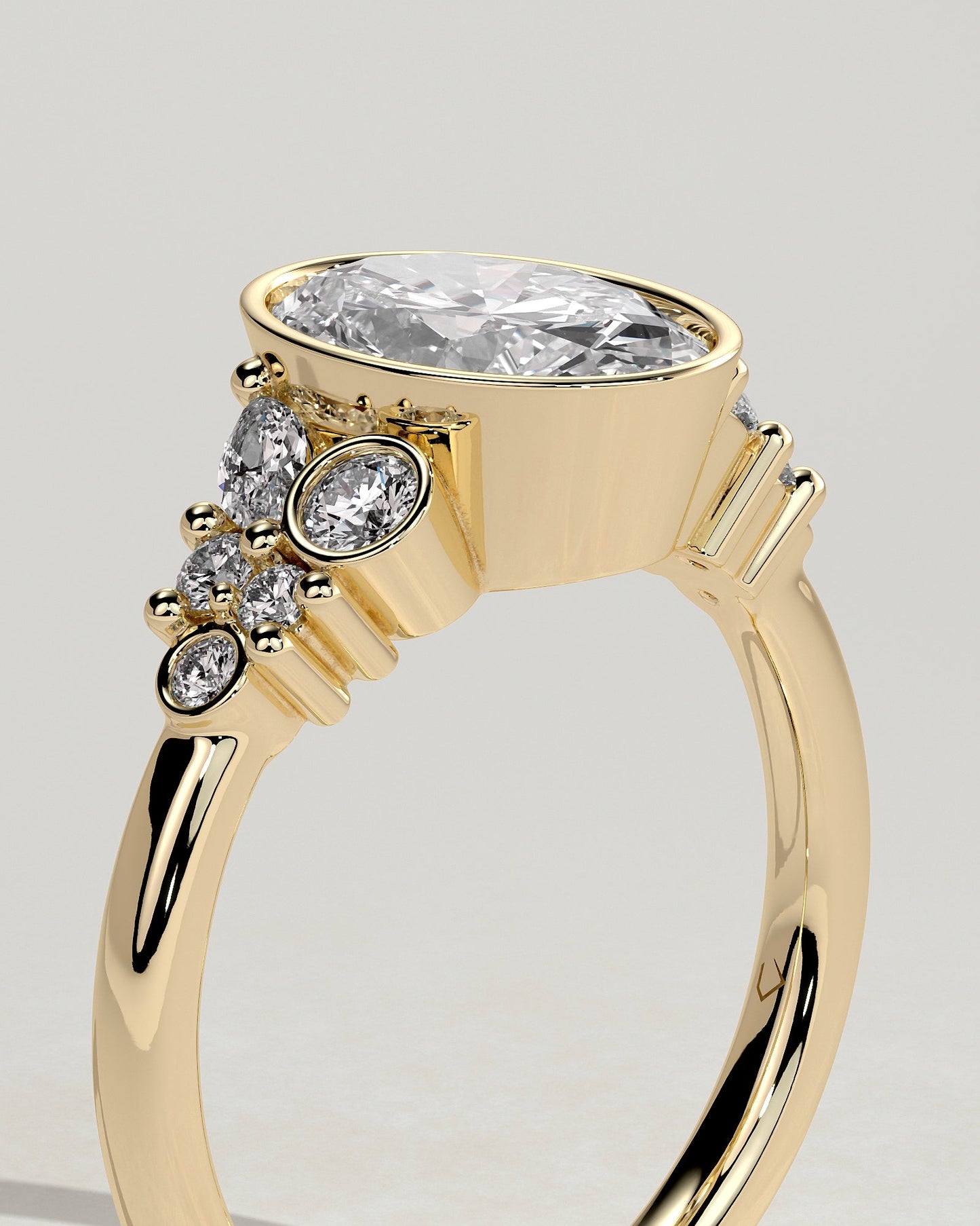 Round Halo, Pave & Split Shank Engagement Ring – 1.93 CT Lab Grown Diamond