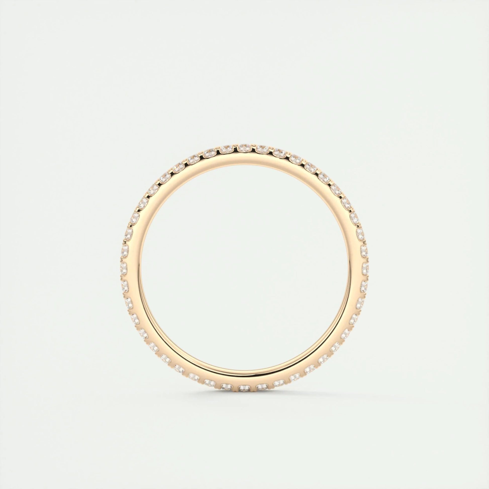 0.36 CT Round Full Eternity CVD EF/VVS Diamond Wedding Band 9