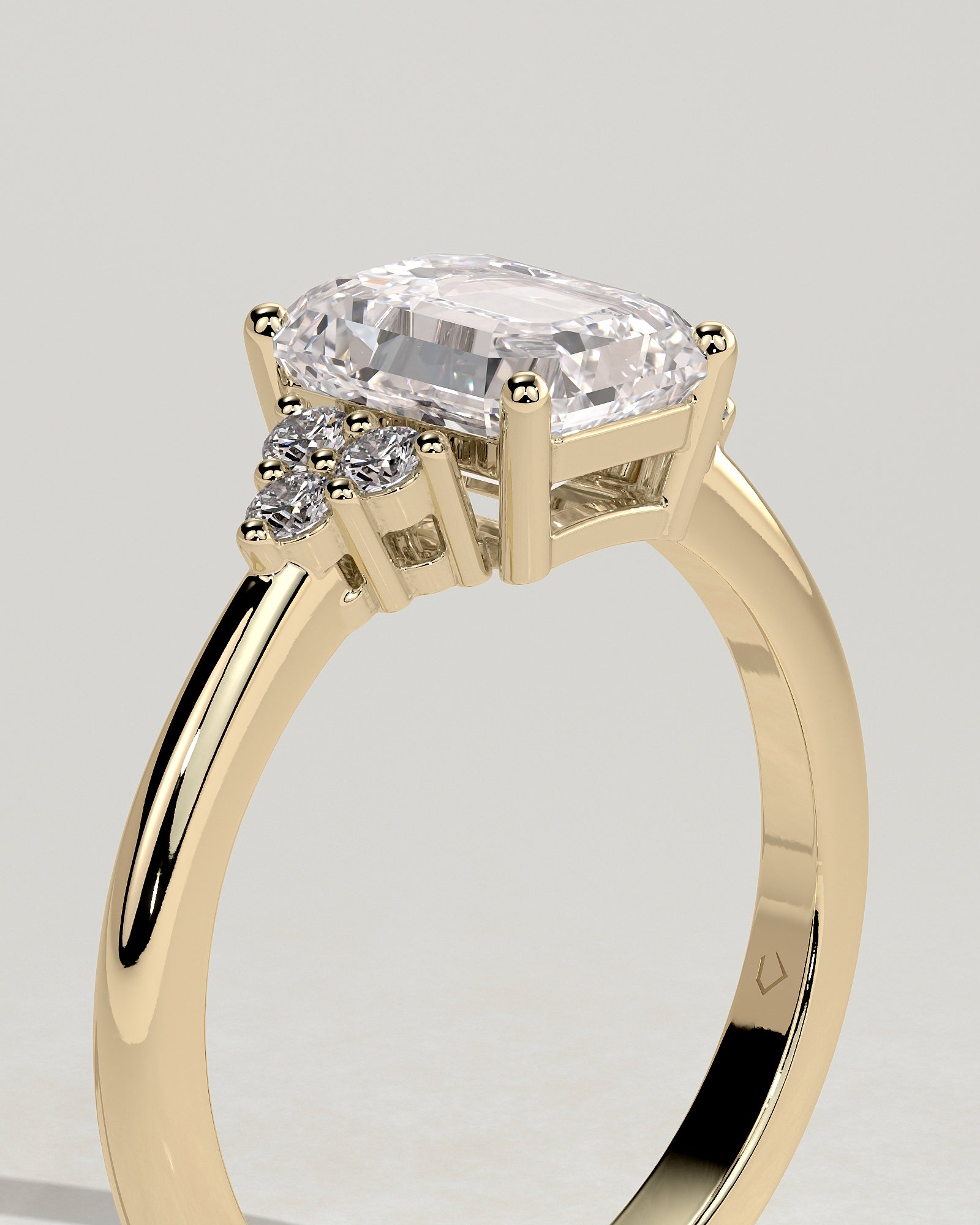 Round Halo, Pave & Split Shank Engagement Ring – 1.93 CT Lab Grown Diamond