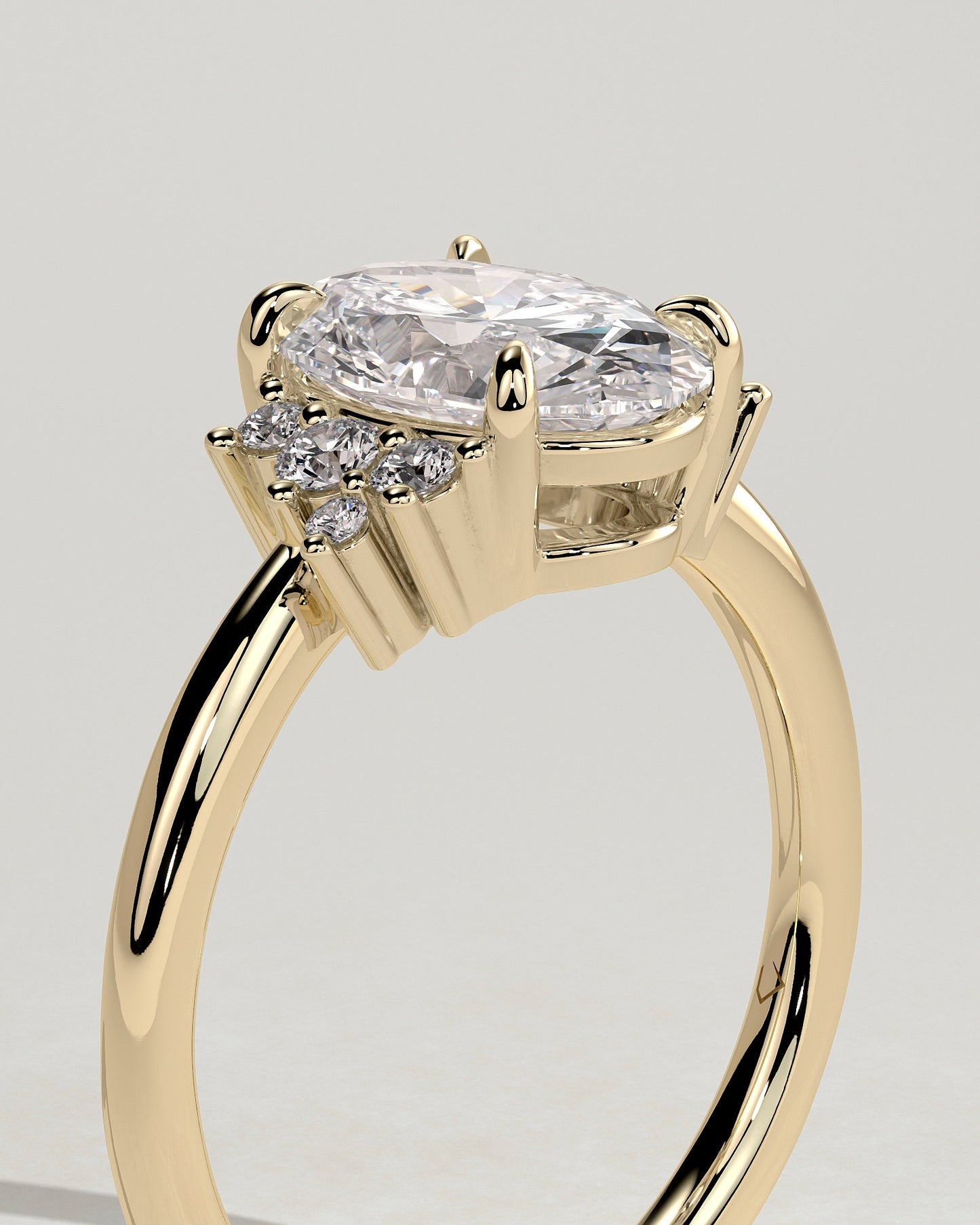 Round Halo, Pave & Split Shank Engagement Ring – 1.93 CT Lab Grown Diamond