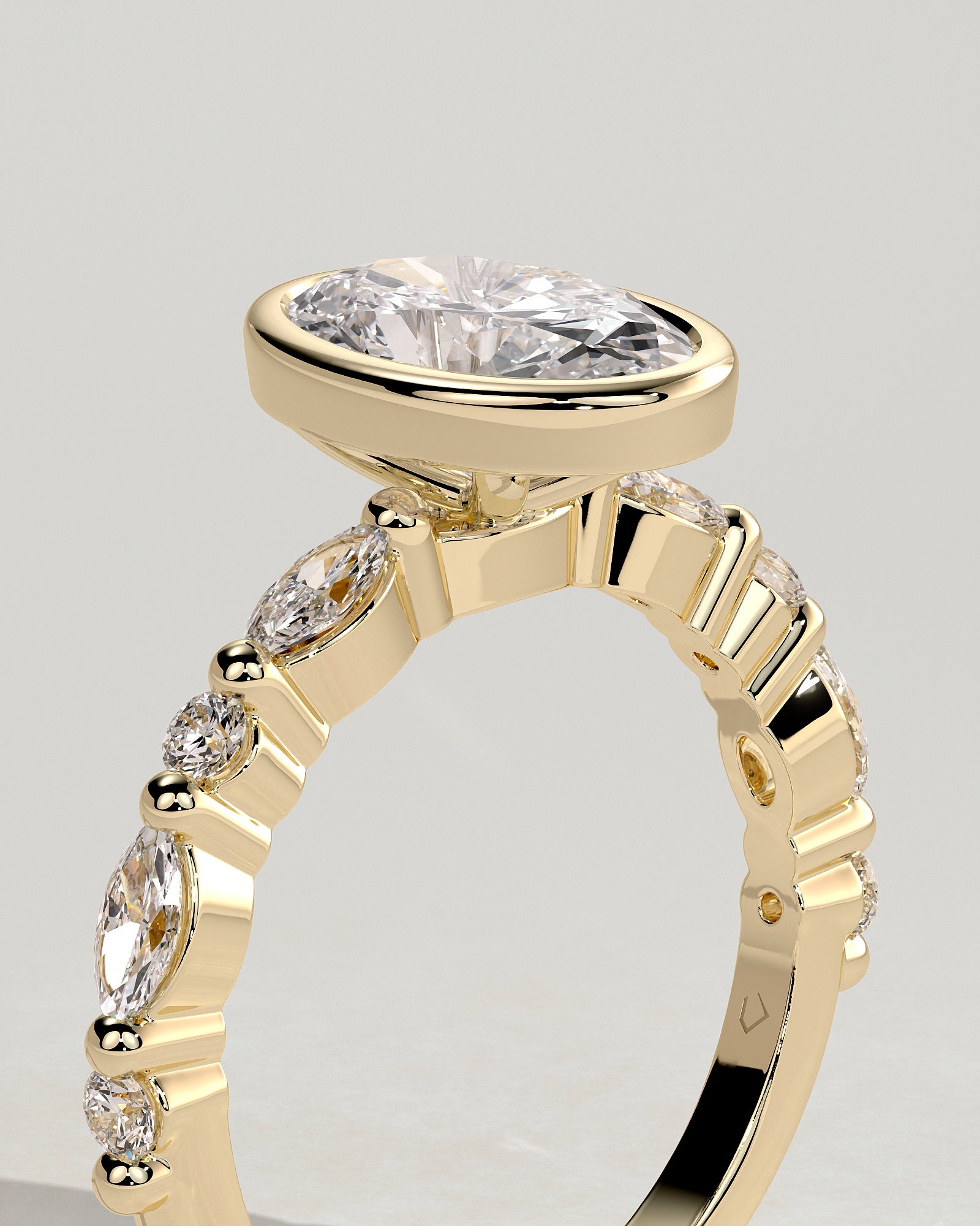 Round Halo, Pave & Split Shank Engagement Ring – 1.93 CT Lab Grown Diamond