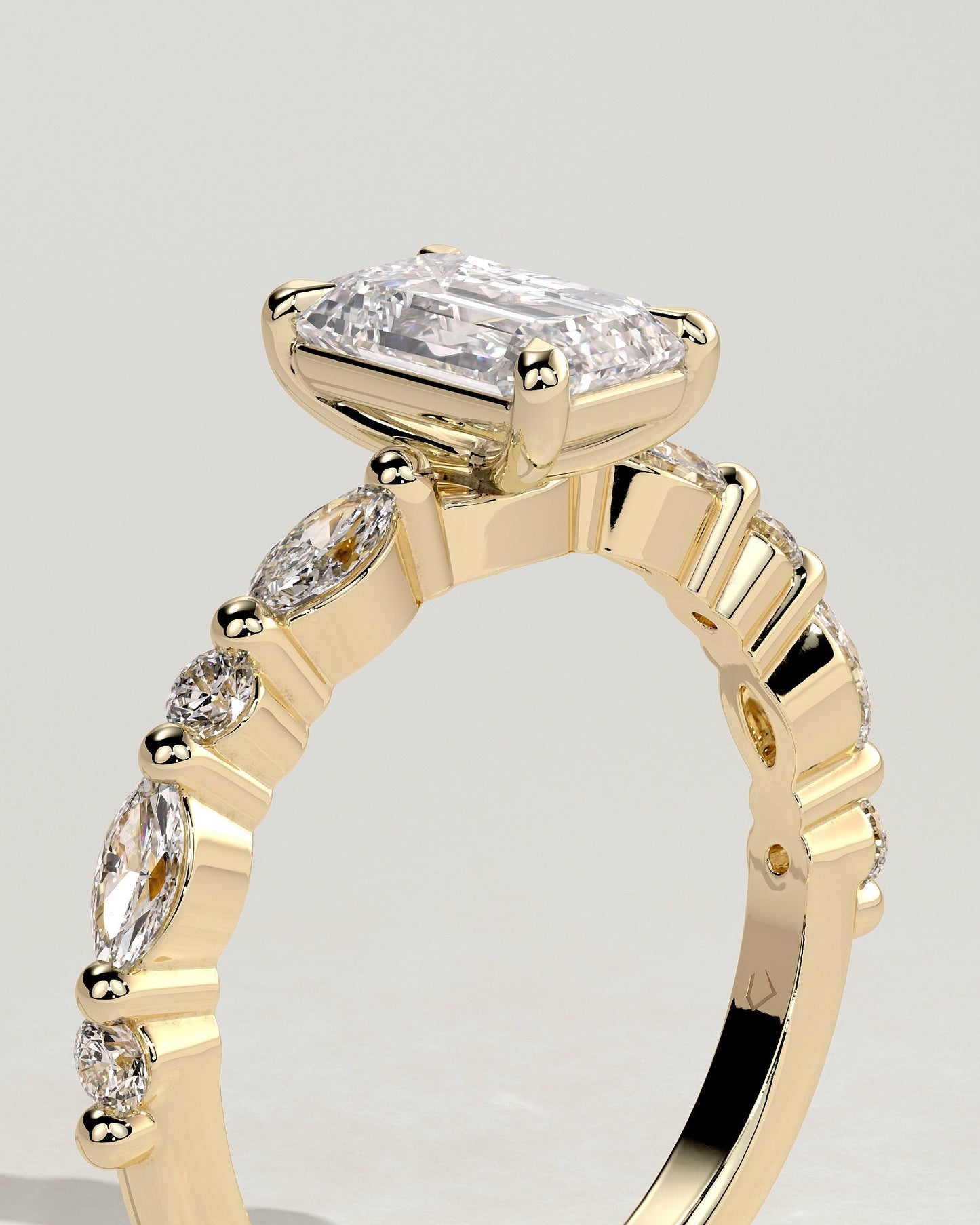 Round Halo, Pave & Split Shank Engagement Ring – 1.93 CT Lab Grown Diamond