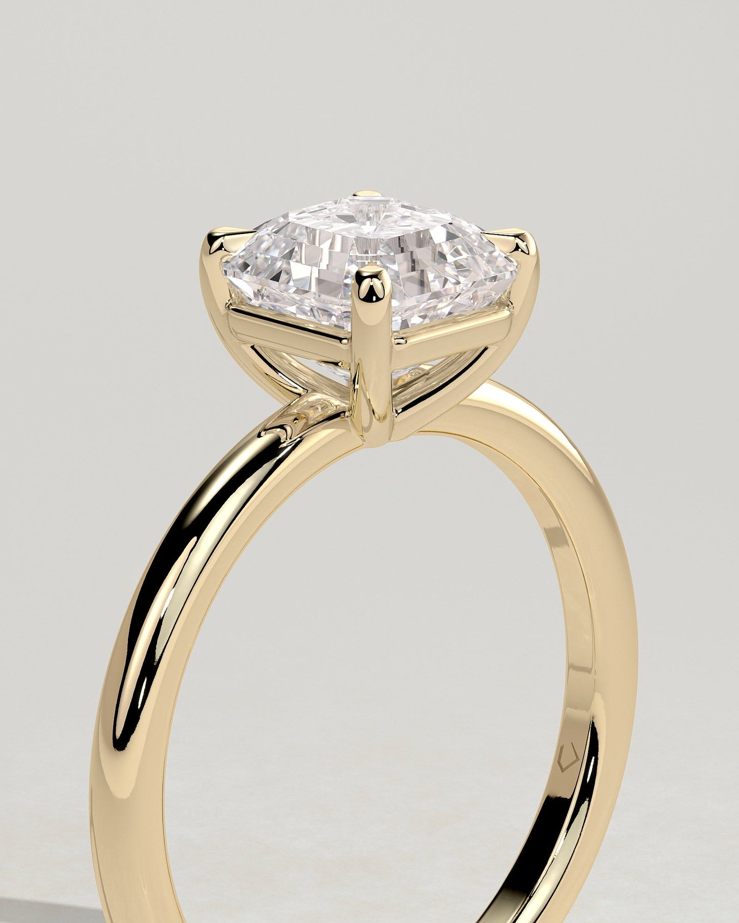 Round Halo, Pave & Split Shank Engagement Ring – 1.93 CT Lab Grown Diamond