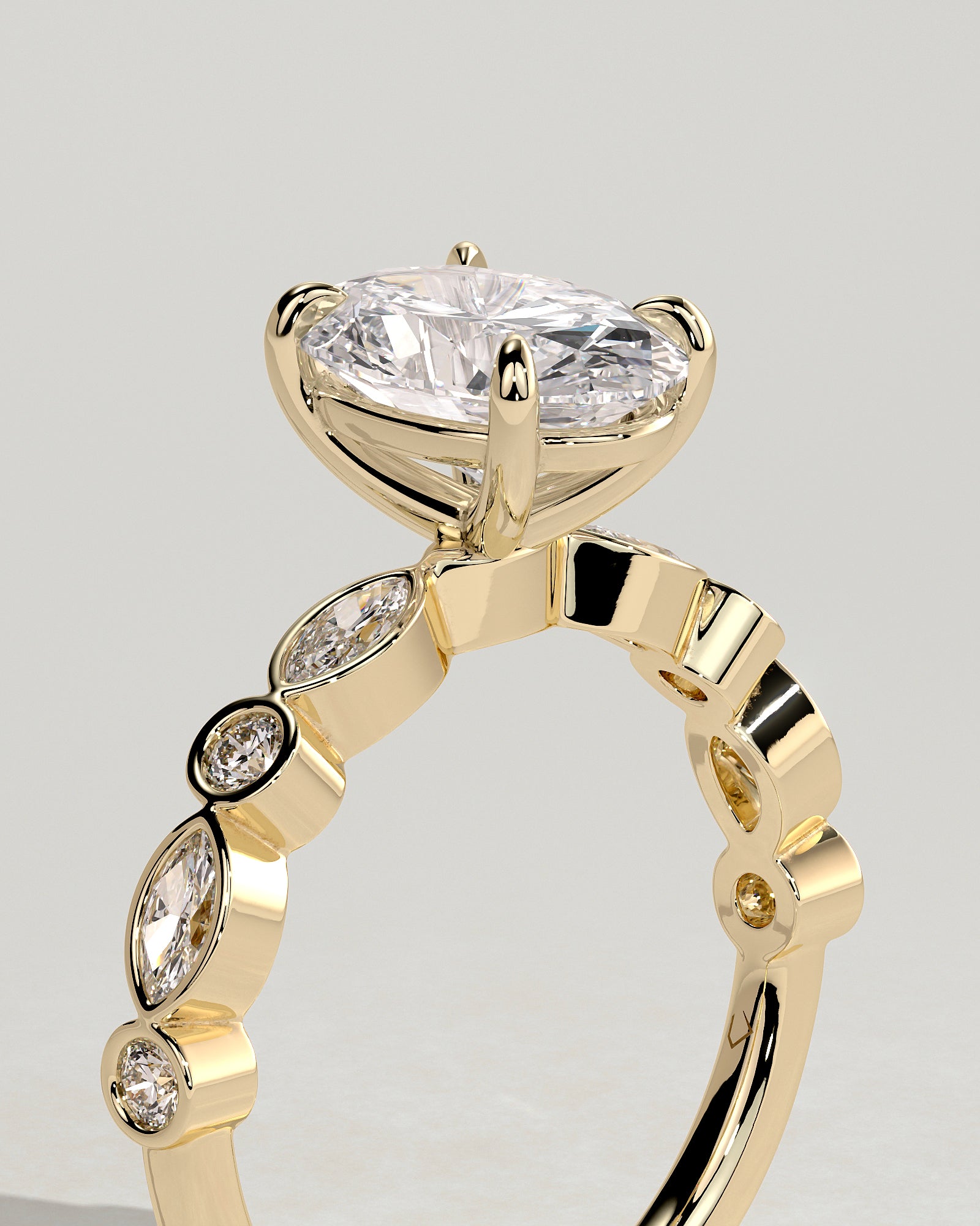 Round Halo, Pave & Split Shank Engagement Ring – 1.93 CT Lab Grown Diamond