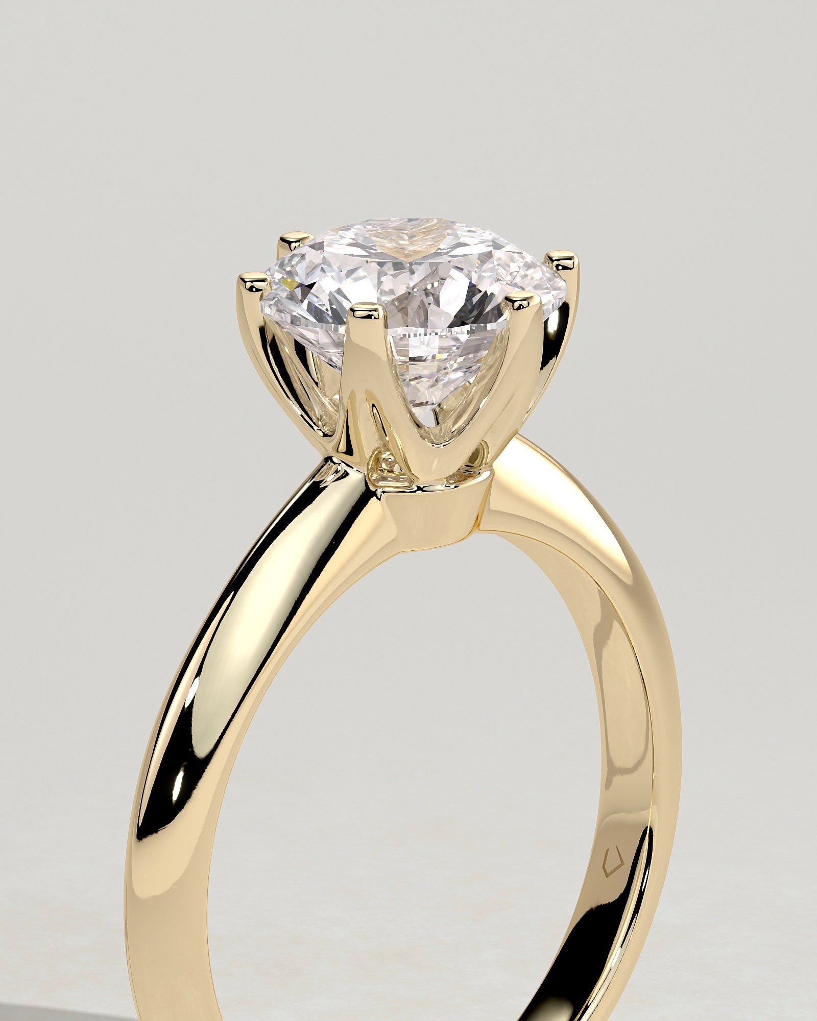 Round Halo, Pave & Split Shank Engagement Ring – 1.93 CT Lab Grown Diamond