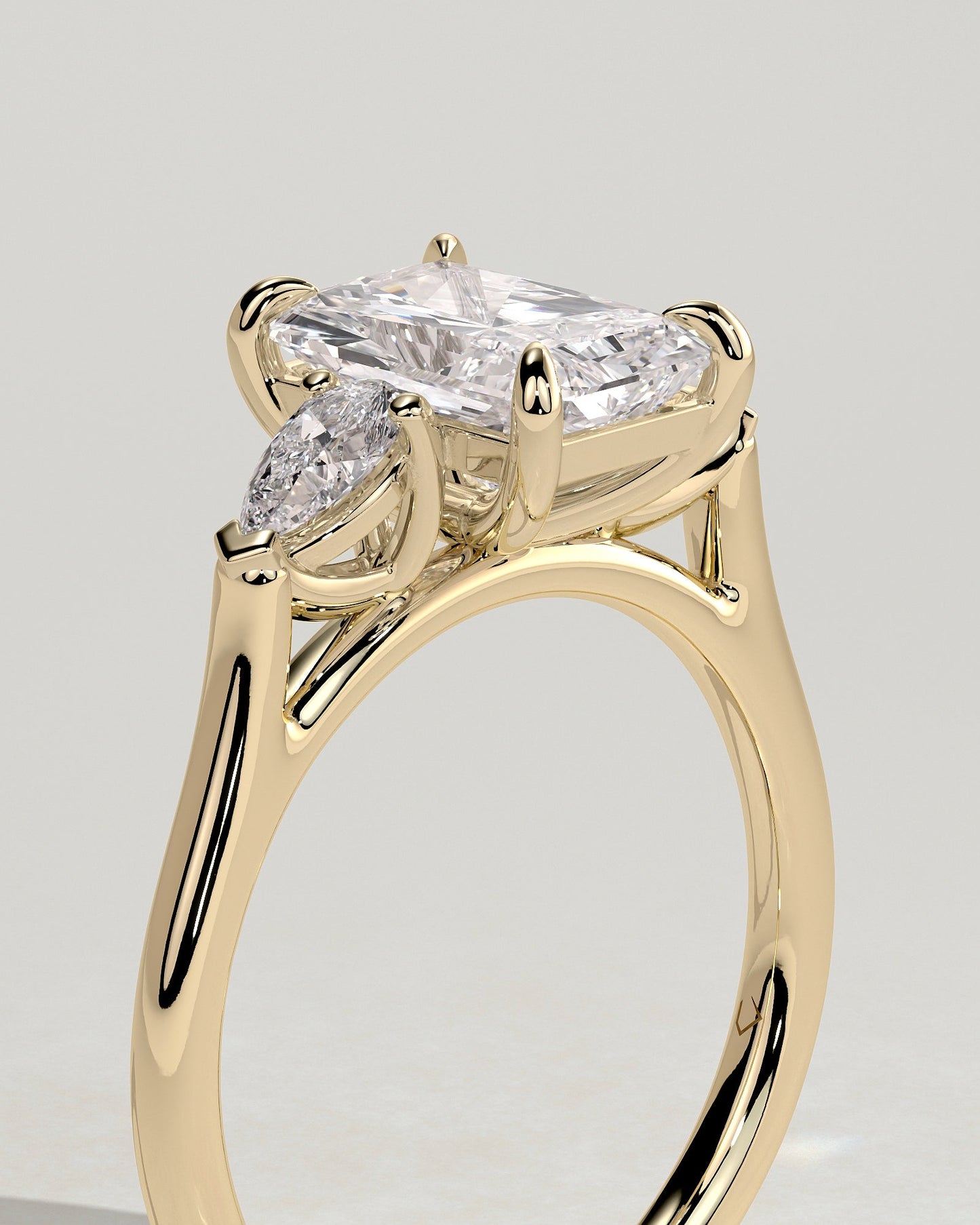 Round Halo, Pave & Split Shank Engagement Ring – 1.93 CT Lab Grown Diamond