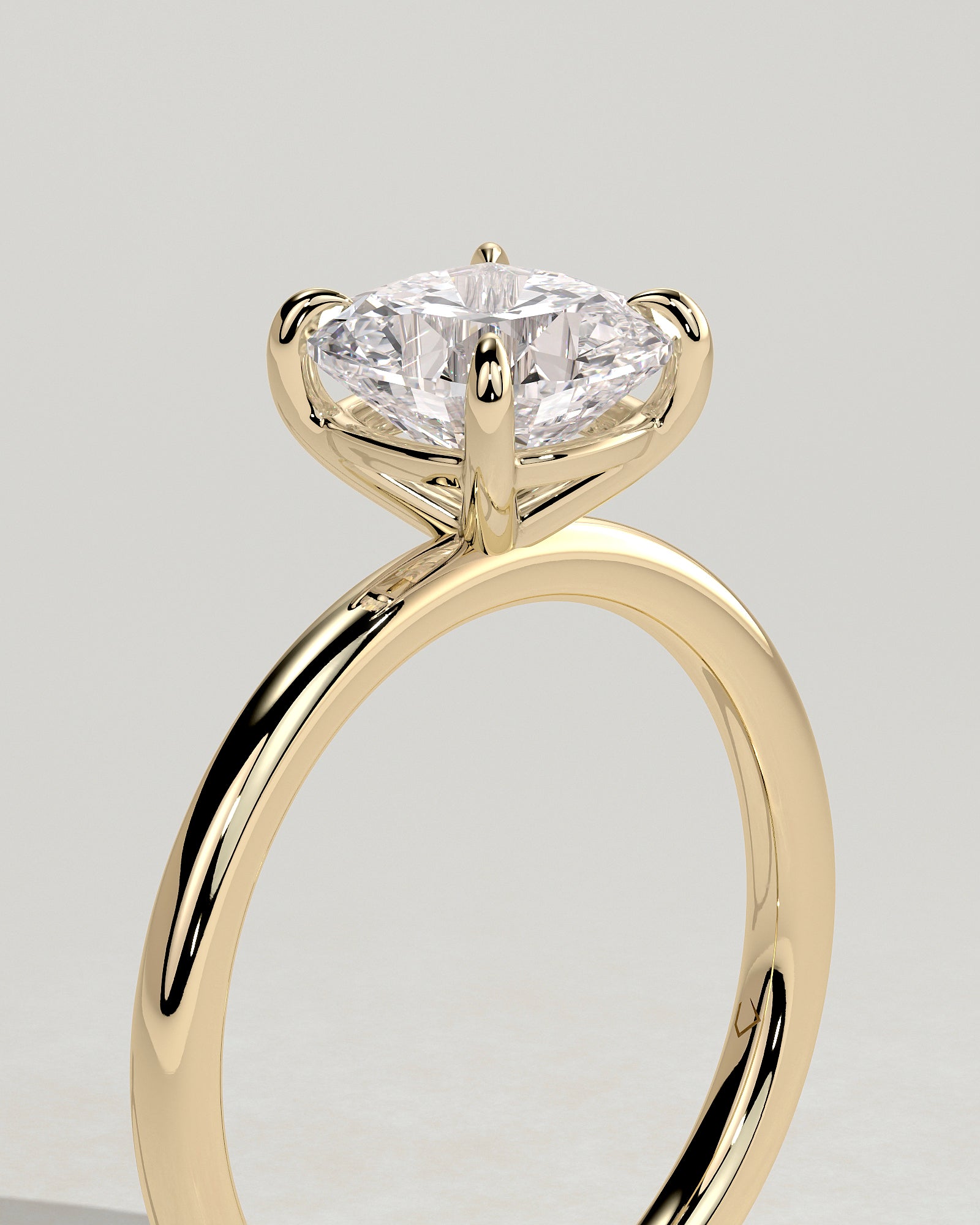 Round Halo, Pave & Split Shank Engagement Ring – 1.93 CT Lab Grown Diamond