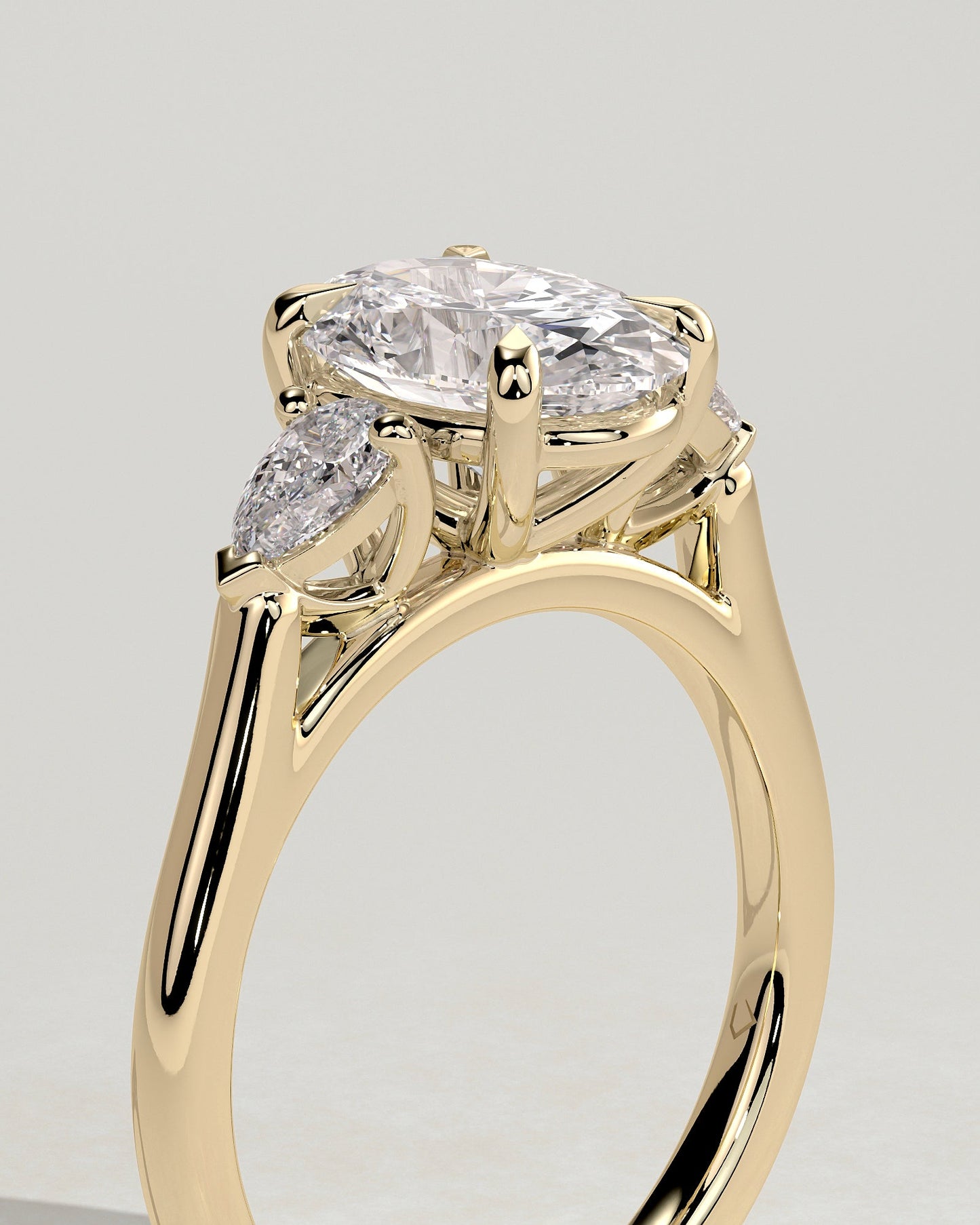 Round Halo, Pave & Split Shank Engagement Ring – 1.93 CT Lab Grown Diamond