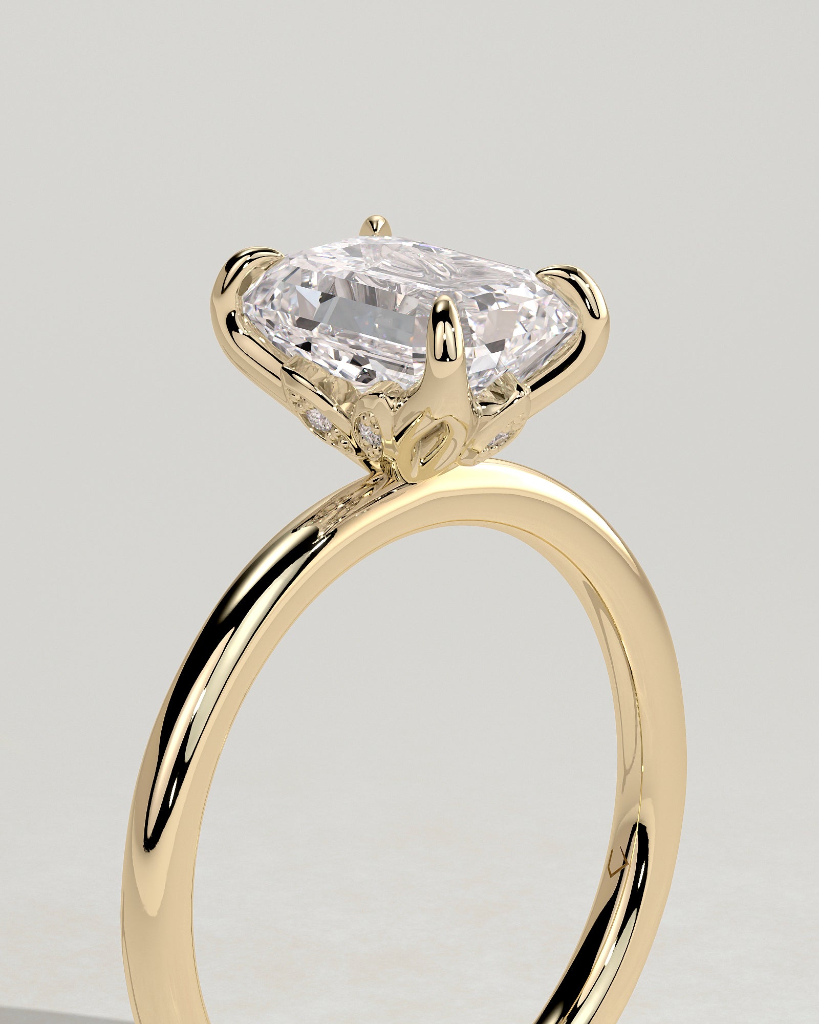 Round Halo, Pave & Split Shank Engagement Ring – 1.93 CT Lab Grown Diamond