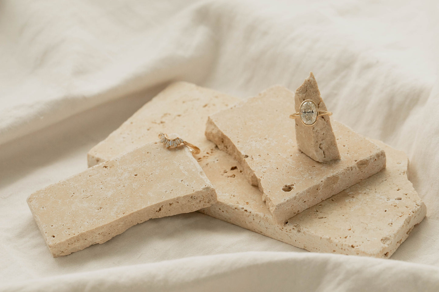 2 CT Round Three Stones Lab Grown Diamond Engagement Ring