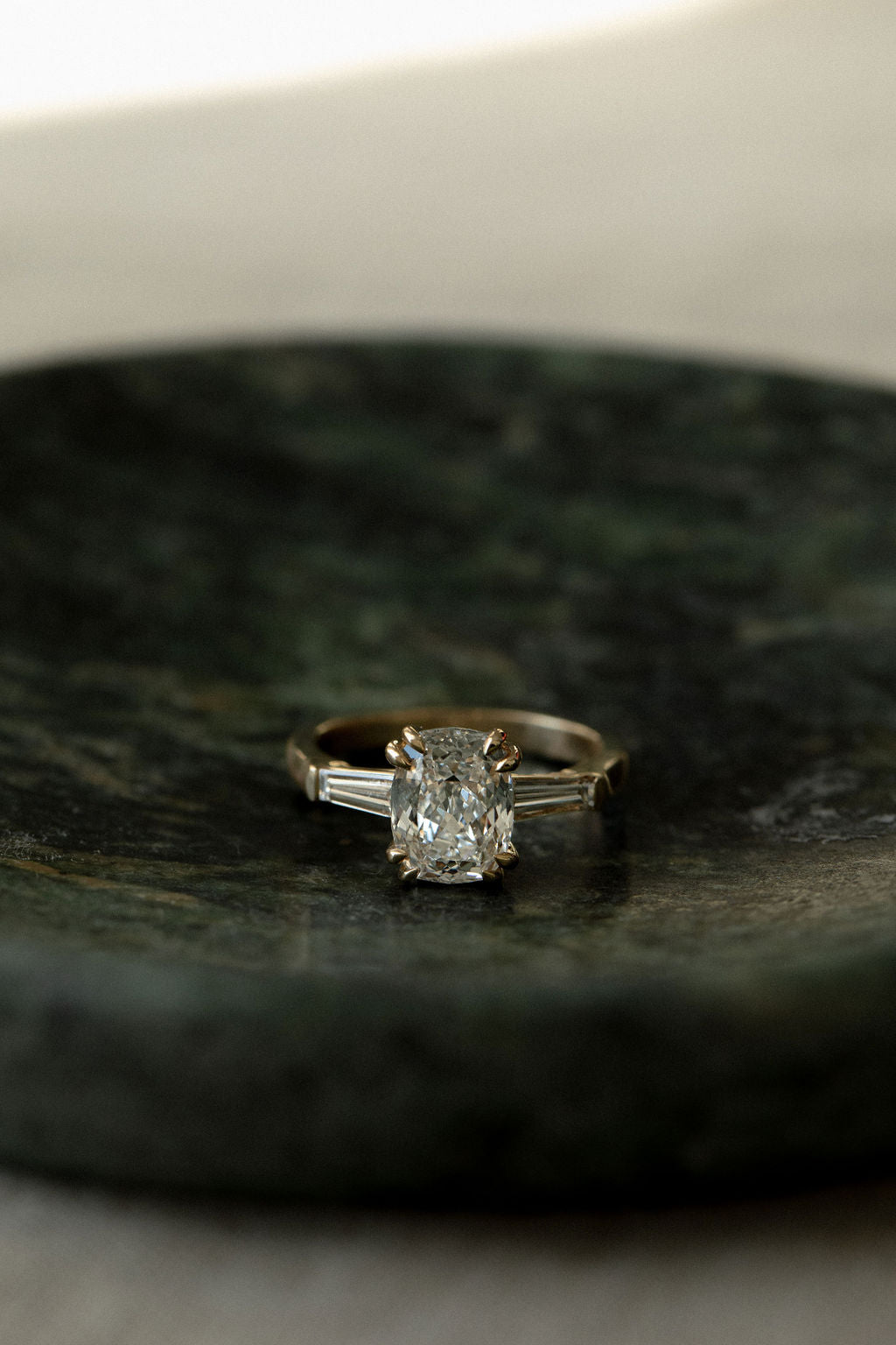 2 CT Round Three Stones Lab Grown Diamond Engagement Ring
