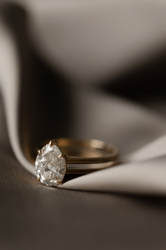 2 CT Round Three Stones Lab Grown Diamond Engagement Ring