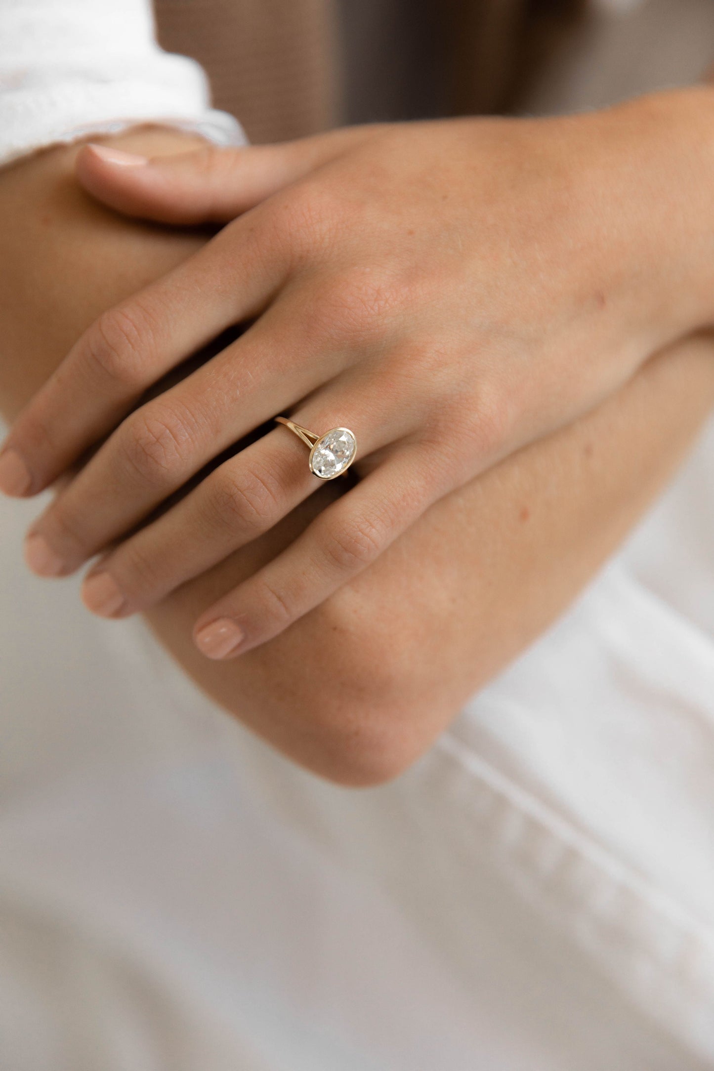 2 CT Round Three Stones Lab Grown Diamond Engagement Ring