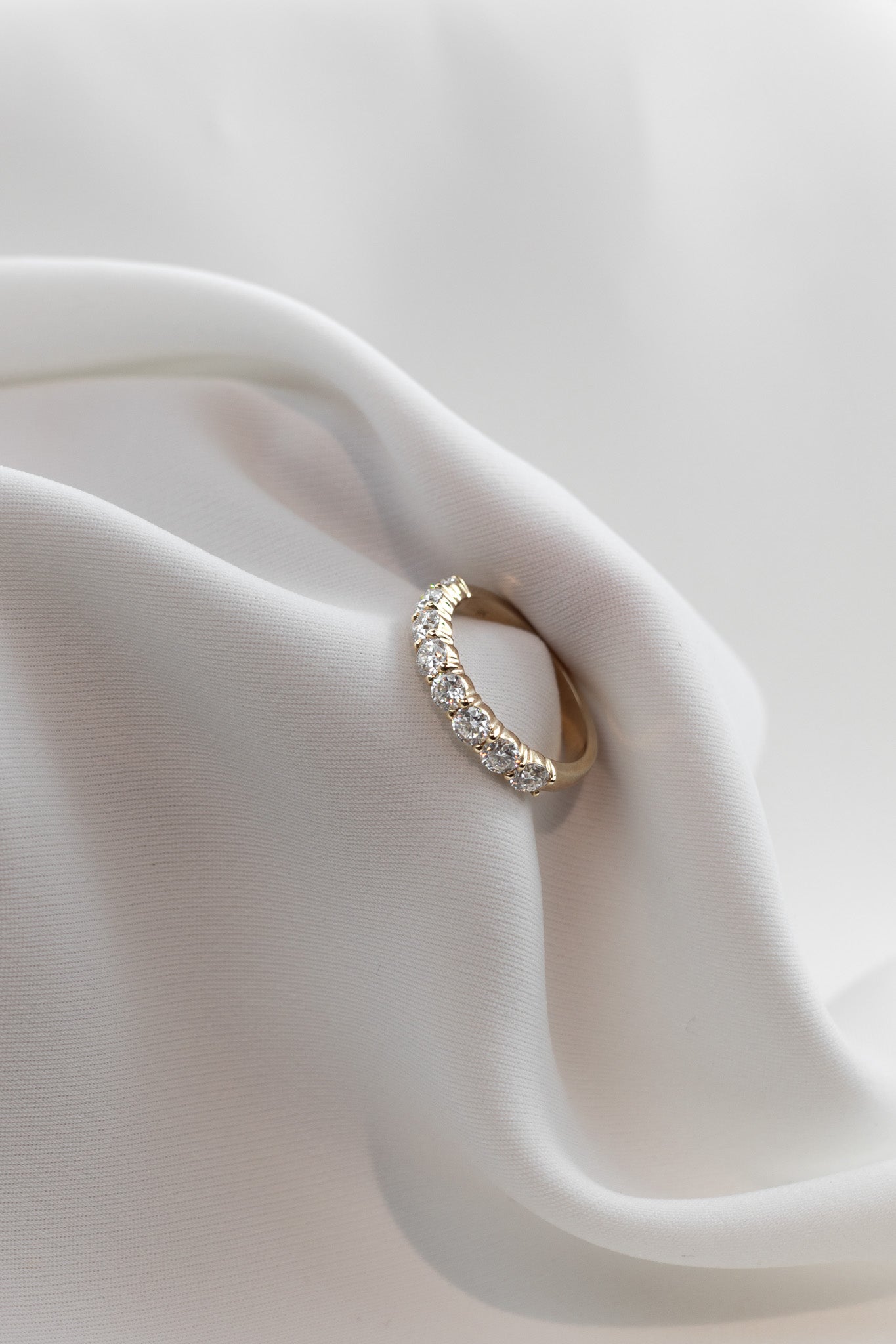 0.37 CT Round Full Eternity Lab Grown Diamond Wedding Band