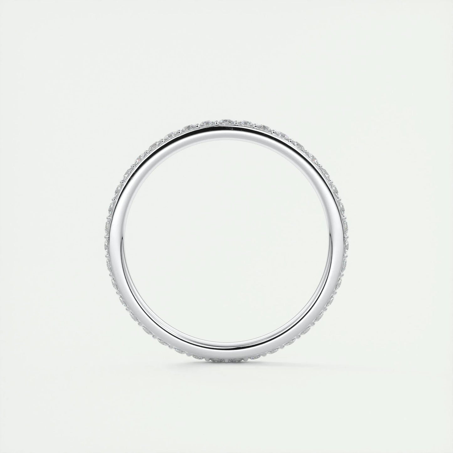 0.37 CT Round Full Eternity CVD EF/VVS Diamond Wedding Band 5