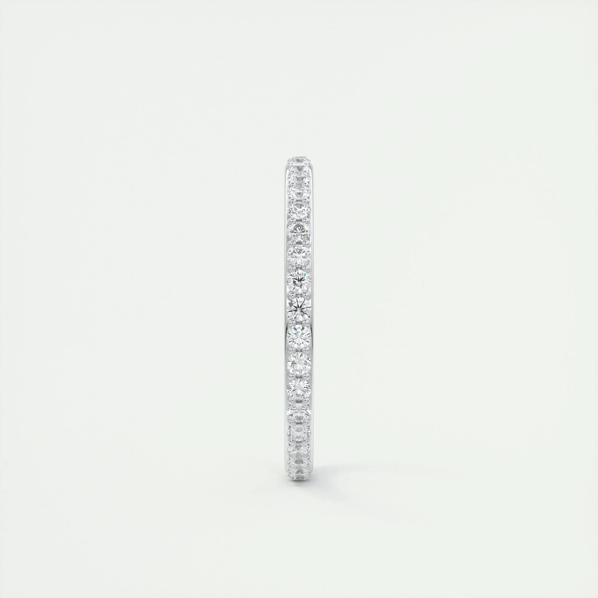 0.74 CT Round Full Eternity CVD EF/VVS Diamond Wedding Band 3