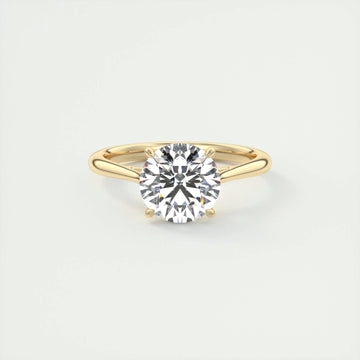 2 CT Round Solitaire CVD F/VS1 Diamond Engagement Ring 8