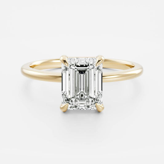 Oval Three Stone Lab Grown Diamond Engagement Ring