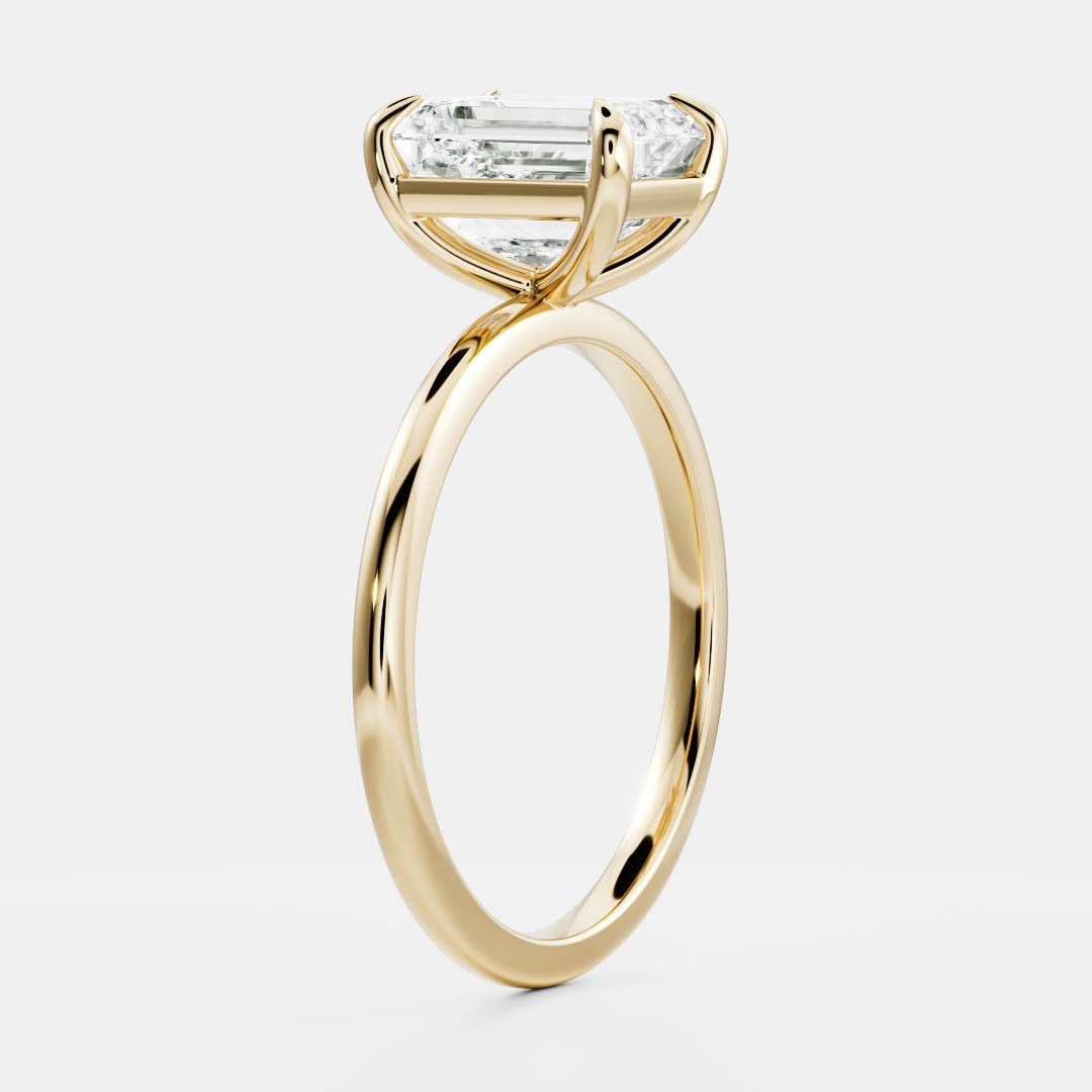 Oval Three Stone Lab Grown Diamond Engagement Ring