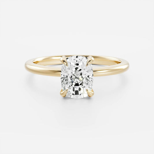 Oval Three Stone Lab Grown Diamond Engagement Ring