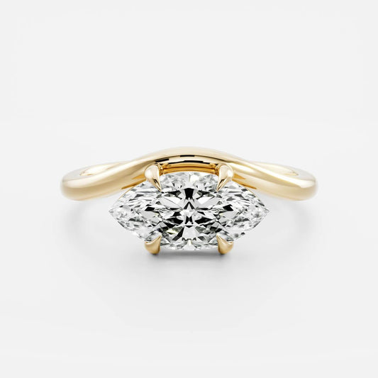 Oval Three Stone Lab Grown Diamond Engagement Ring