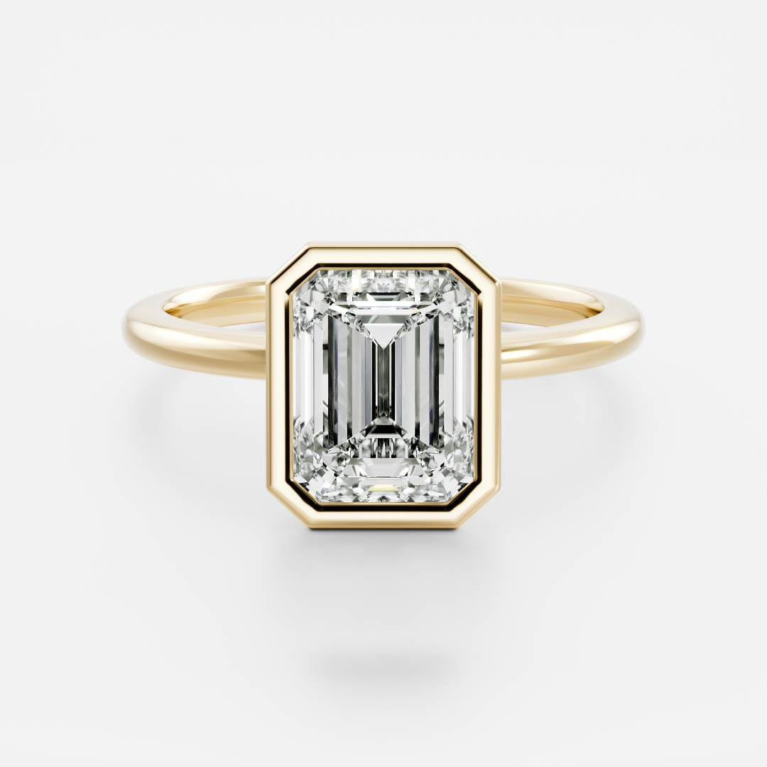 Oval Three Stone Lab Grown Diamond Engagement Ring
