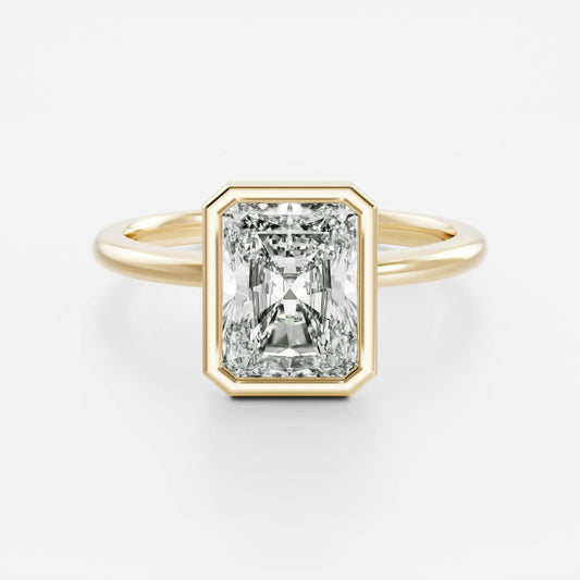 Oval Three Stone Lab Grown Diamond Engagement Ring