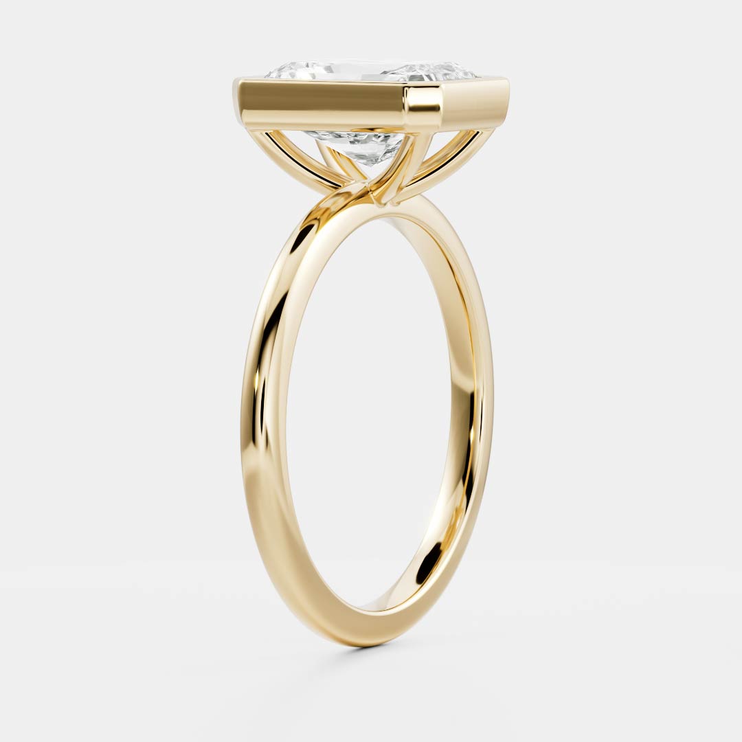 Oval Three Stone Lab Grown Diamond Engagement Ring