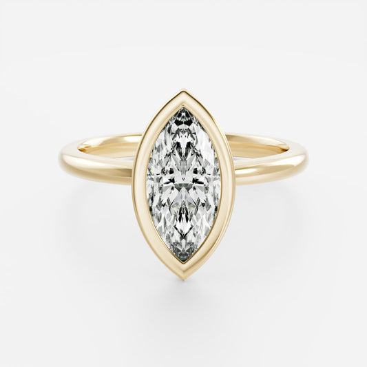 Oval Three Stone Lab Grown Diamond Engagement Ring