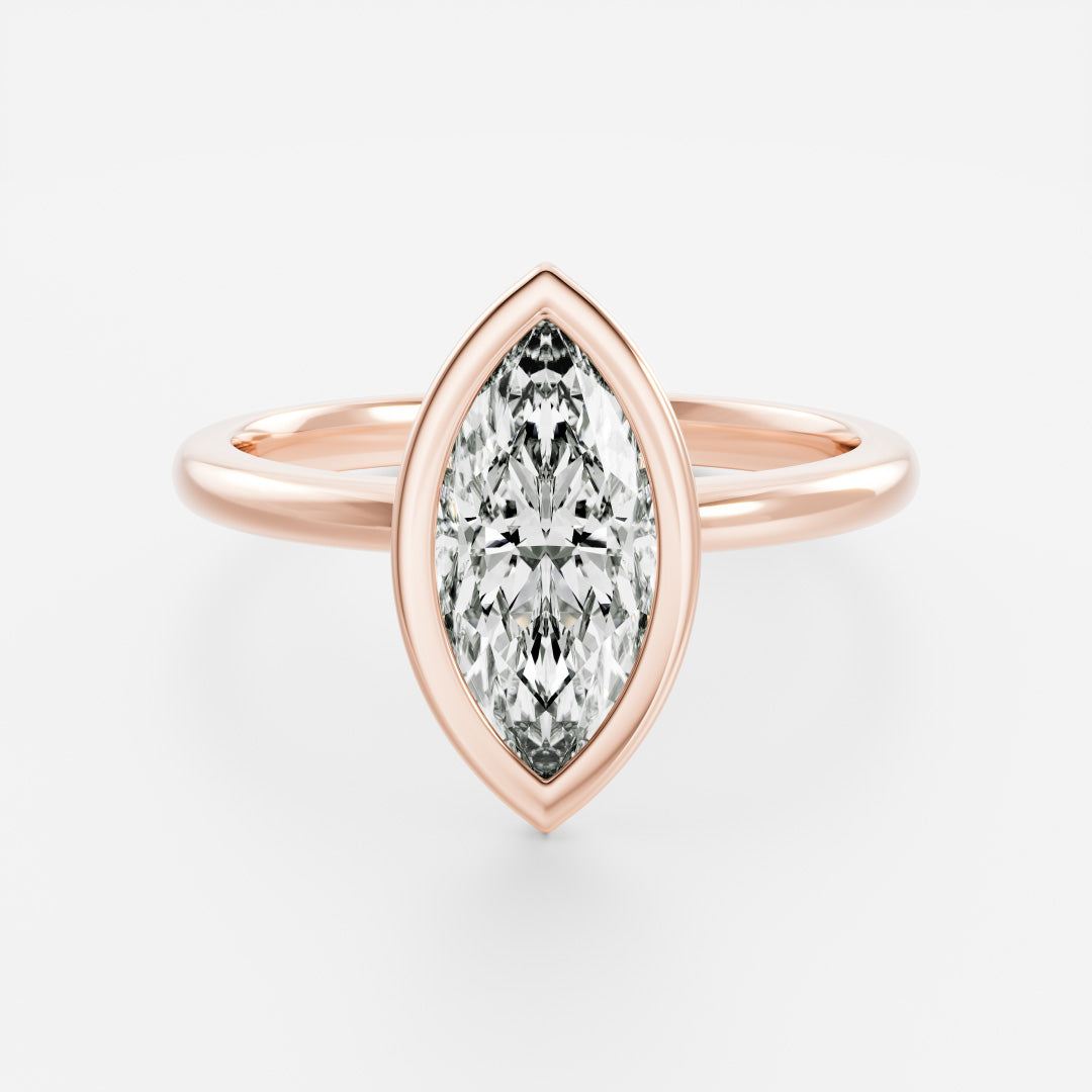 Oval Three Stone Lab Grown Diamond Engagement Ring