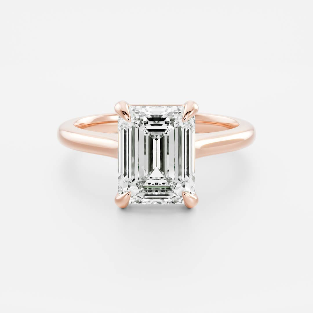 Oval Three Stone Lab Grown Diamond Engagement Ring