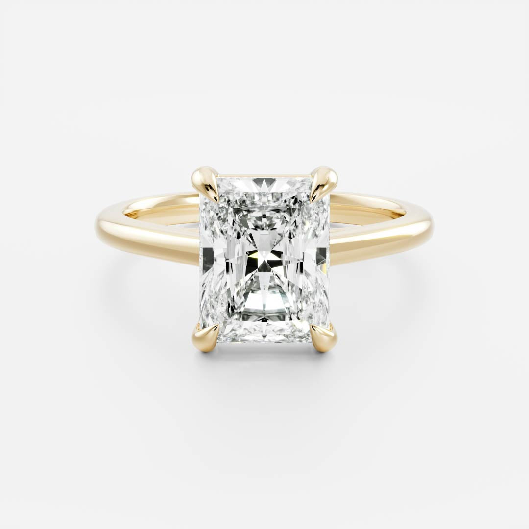 Oval Three Stone Lab Grown Diamond Engagement Ring