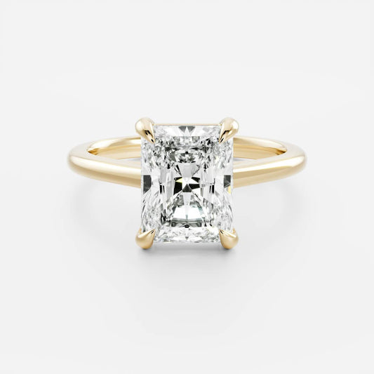 Oval Three Stone Lab Grown Diamond Engagement Ring