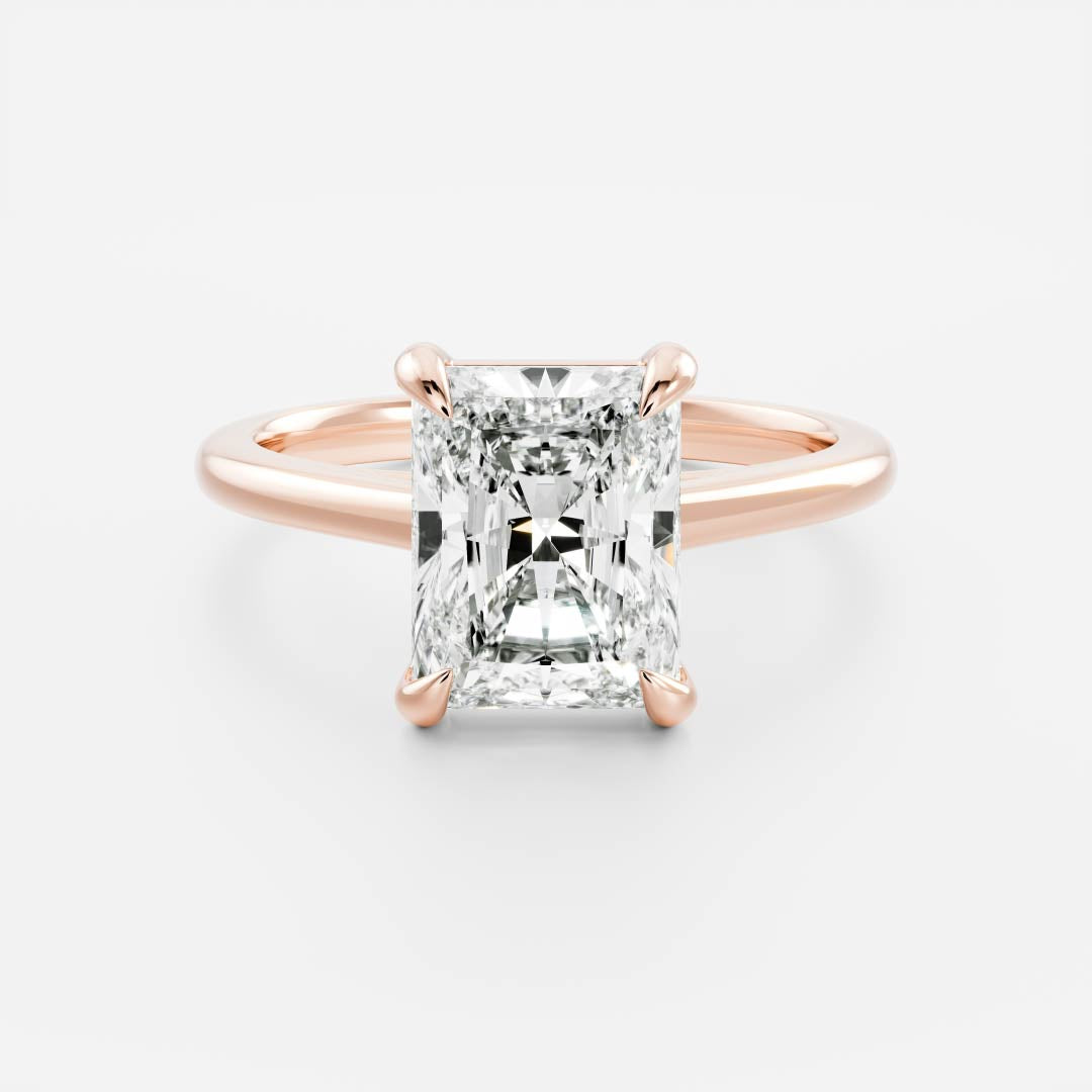 Oval Three Stone Lab Grown Diamond Engagement Ring