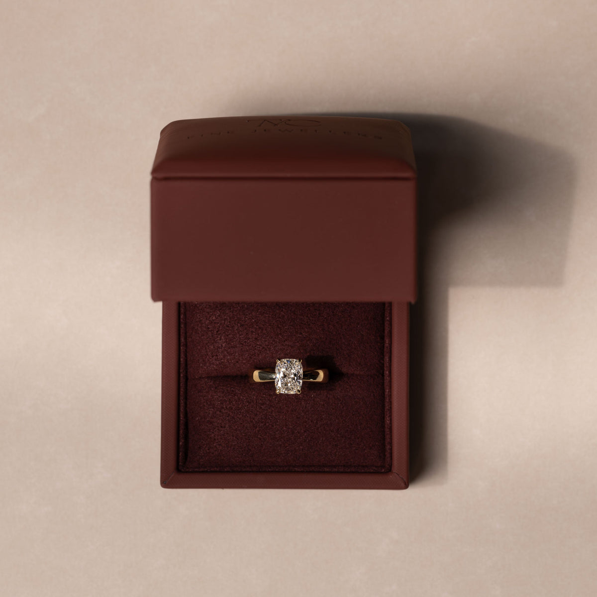 Oval Three Stone Lab Grown Diamond Engagement Ring