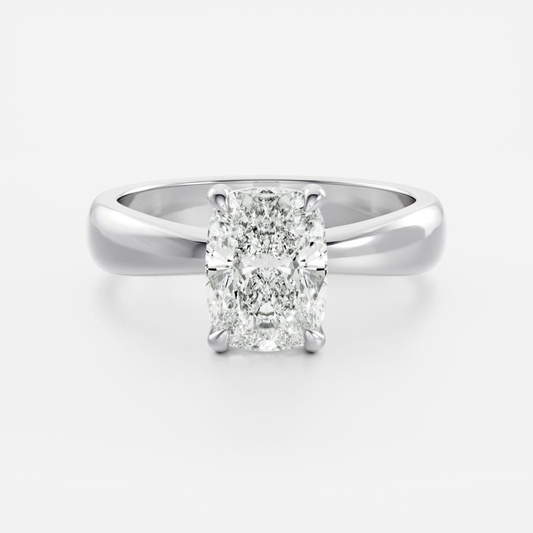 Oval Three Stone Lab Grown Diamond Engagement Ring