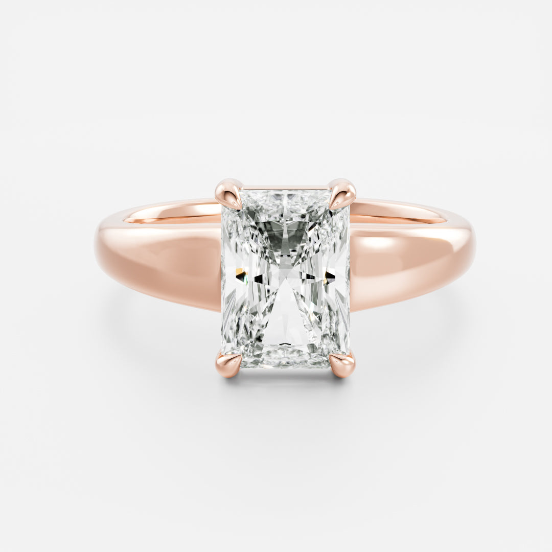Oval Three Stone Lab Grown Diamond Engagement Ring