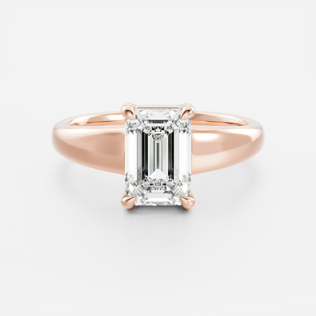 Oval Three Stone Lab Grown Diamond Engagement Ring