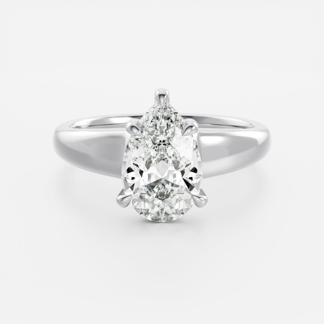 Oval Three Stone Lab Grown Diamond Engagement Ring