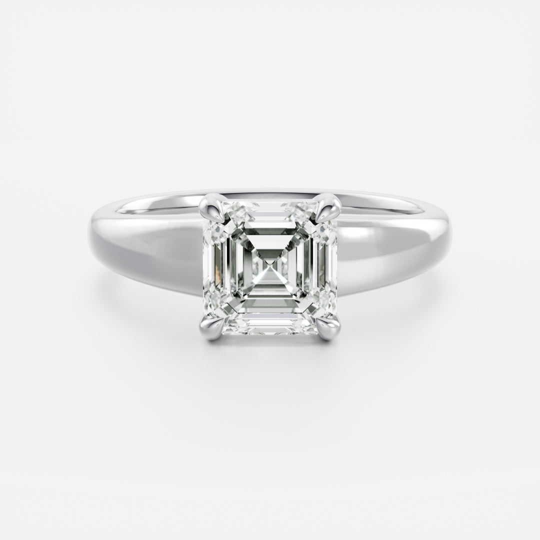 Oval Three Stone Lab Grown Diamond Engagement Ring