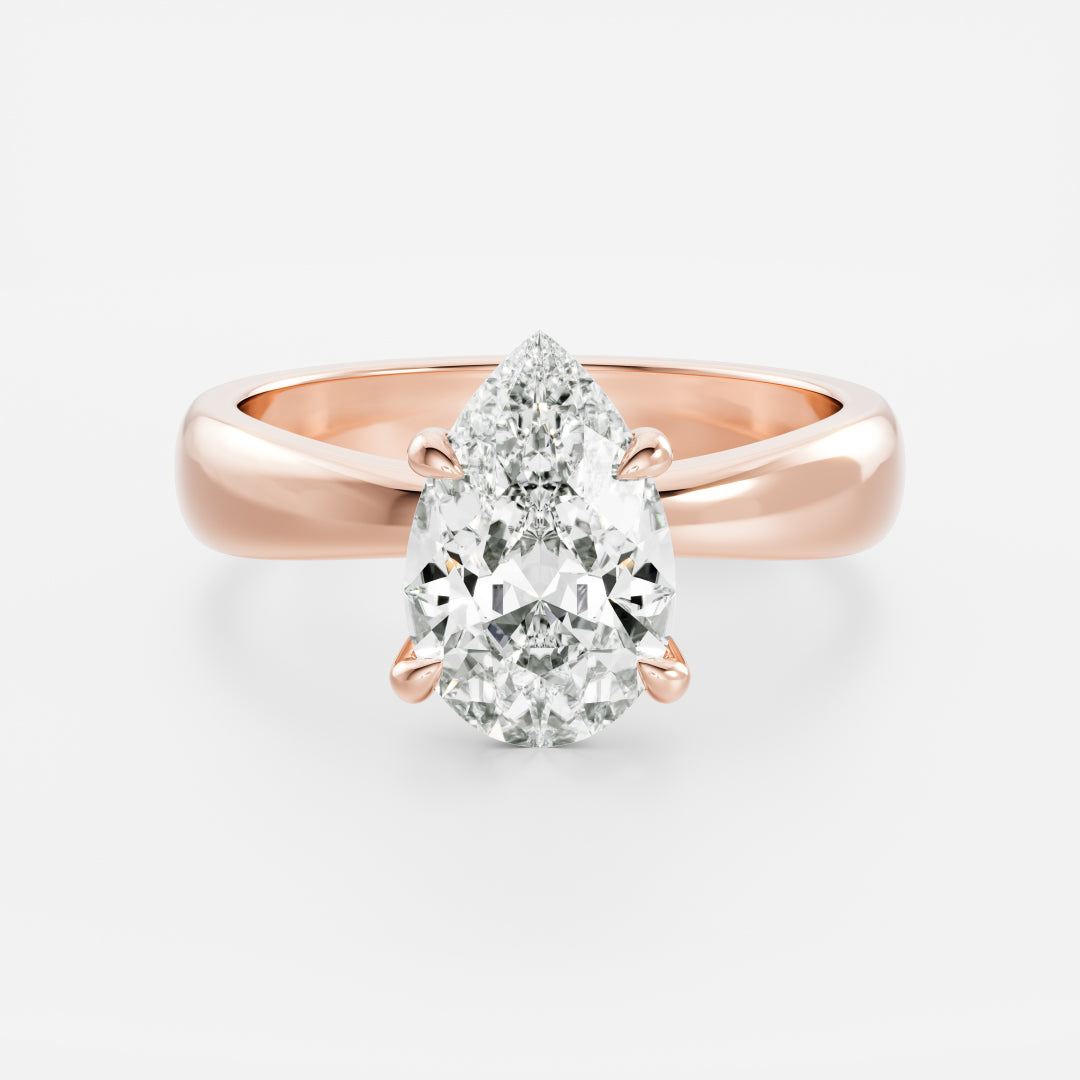 Oval Three Stone Lab Grown Diamond Engagement Ring