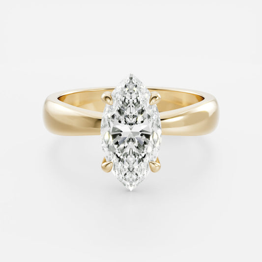Oval Three Stone Lab Grown Diamond Engagement Ring
